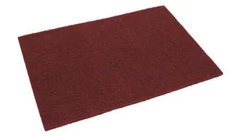 14" x 20" Maroon Eco-Prep Rectangular Dry Floor Stripping Pads (10 Pack)