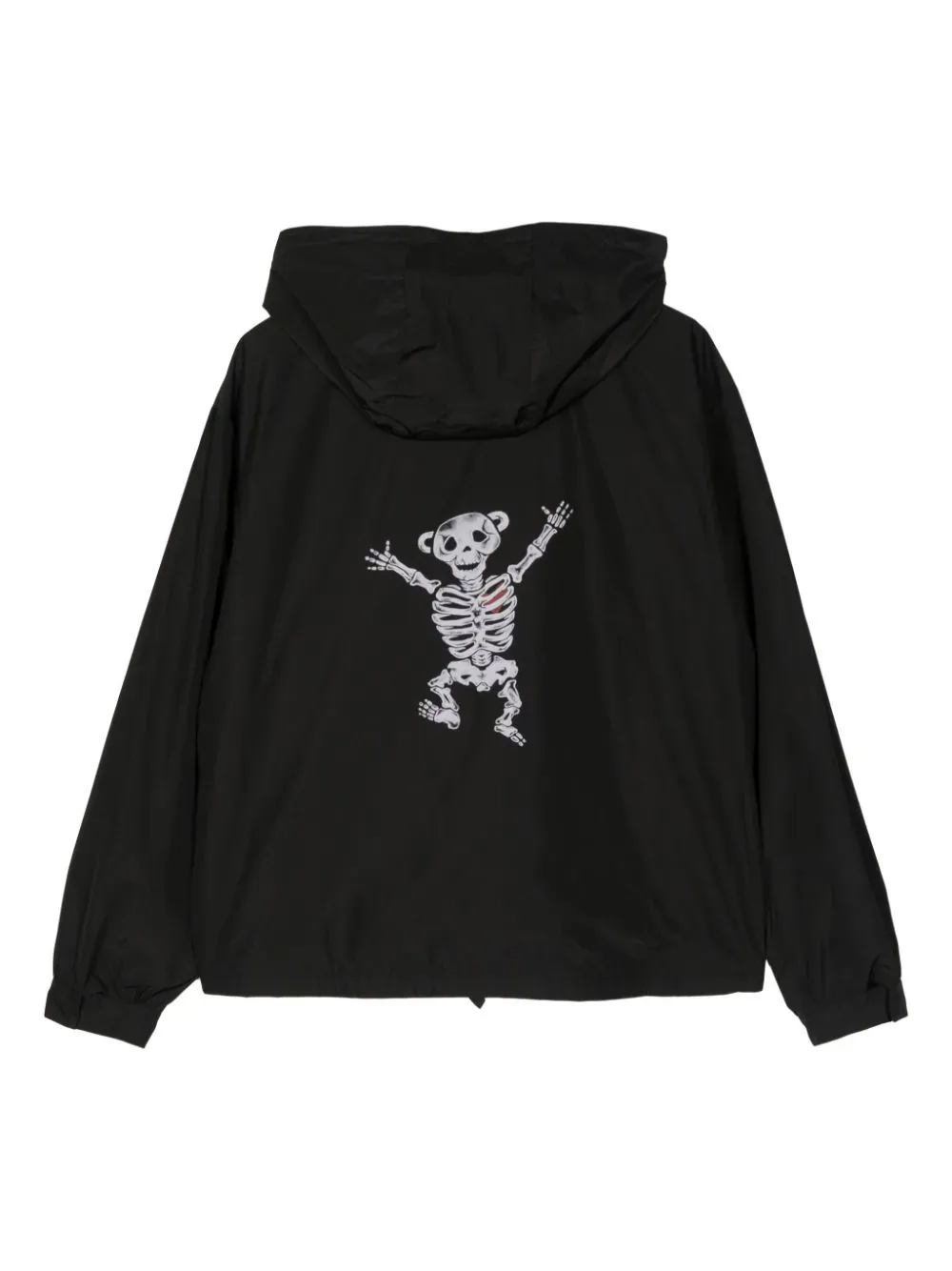 Black Bolt Teddy Bear Print Blouson