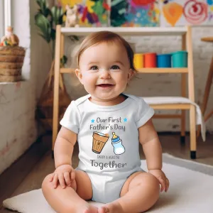 Chai & Milk Bottle First Fathers Day White