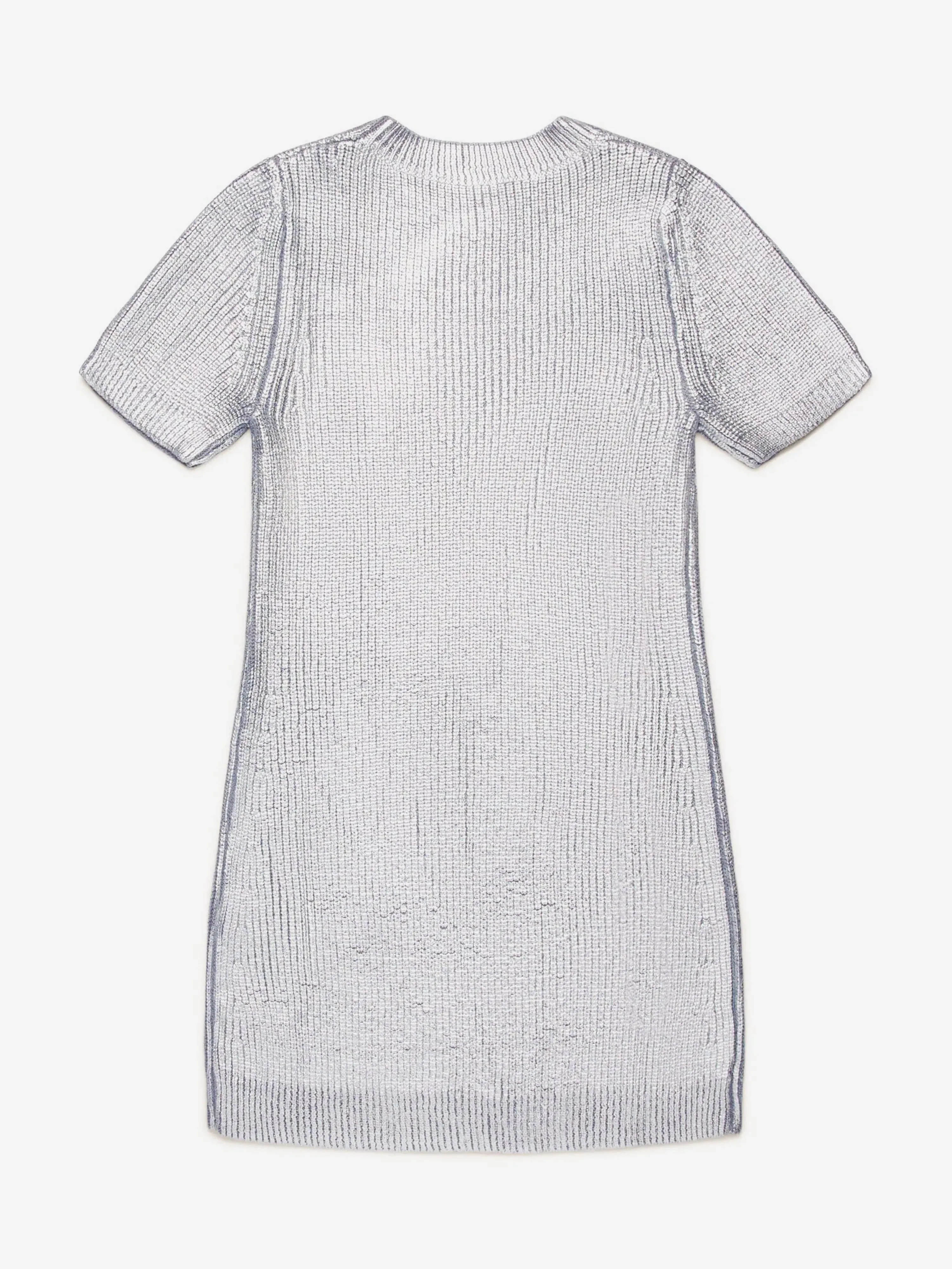 Diesel Girls Knitted Dress in Silver