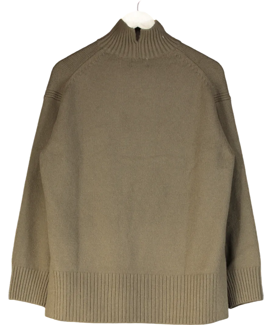 H&M Olive Green high Neck Jumper UK S