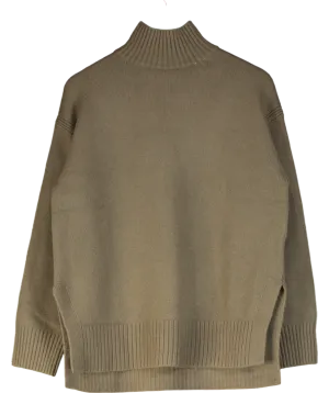 H&M Olive Green high Neck Jumper UK S