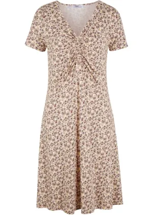 Knitted dress knee-length short sleeves Bpc Bonprix Collection