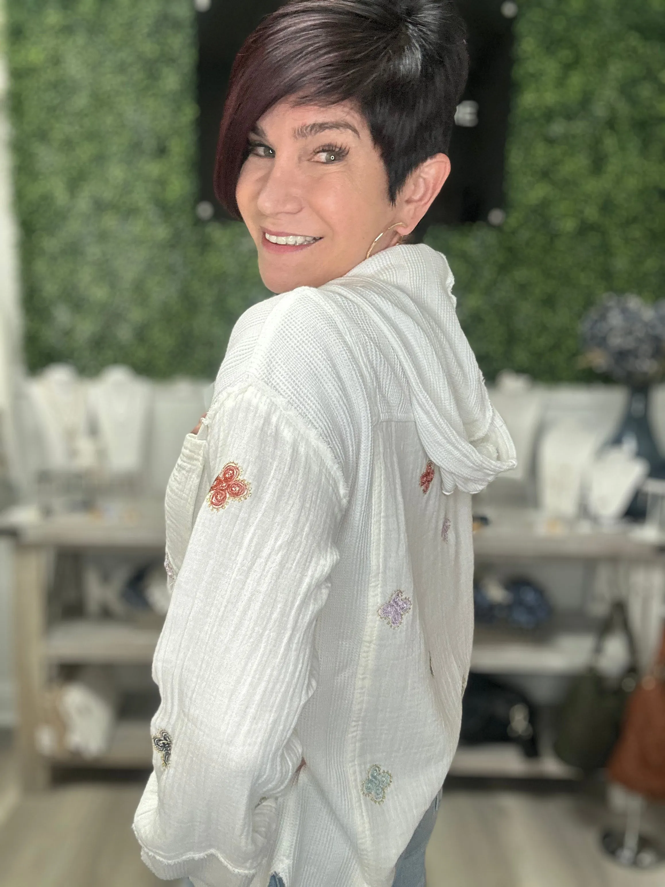 Lightweight Embroidered Top