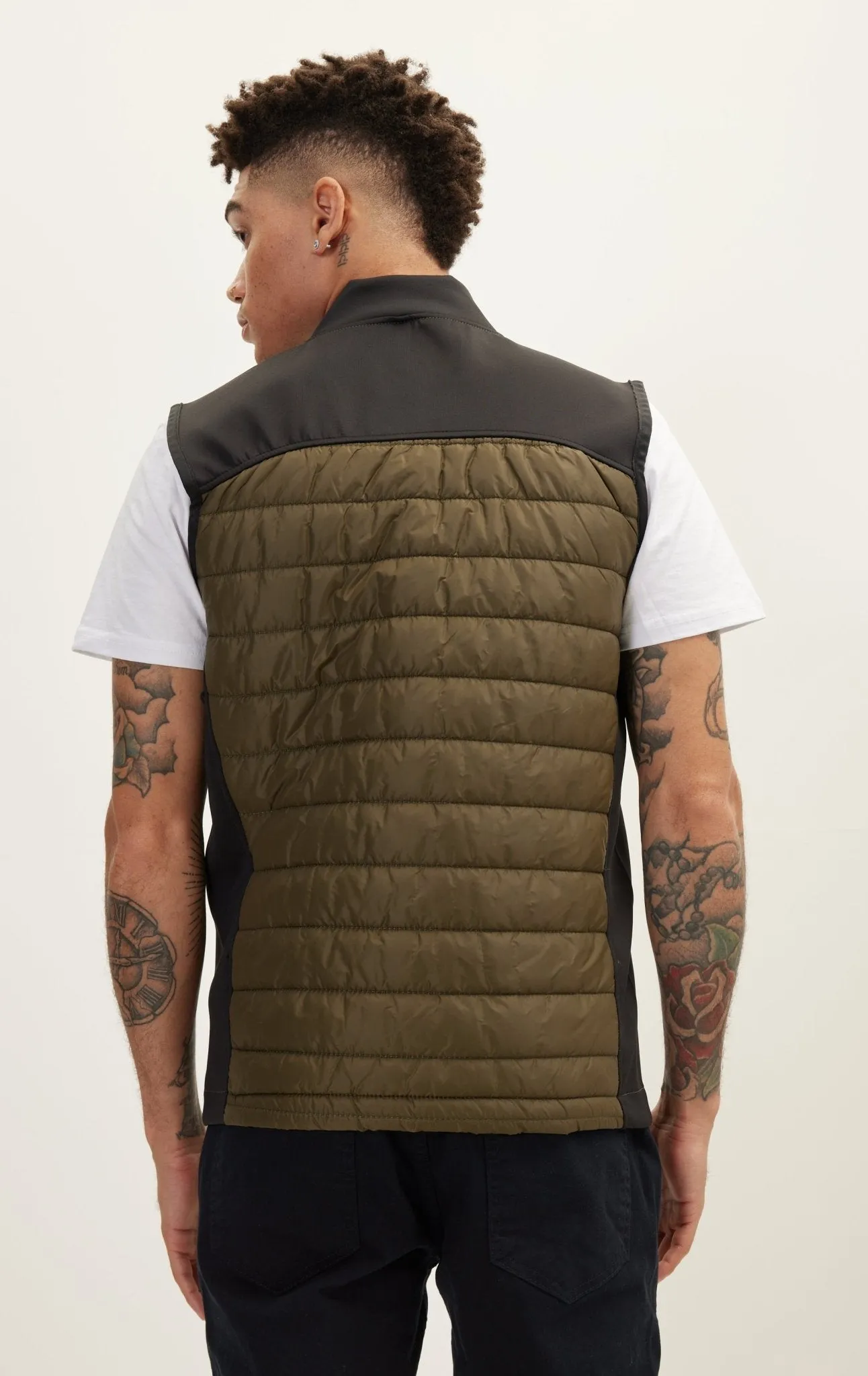 Lightweight Puffer Vest - Khaki