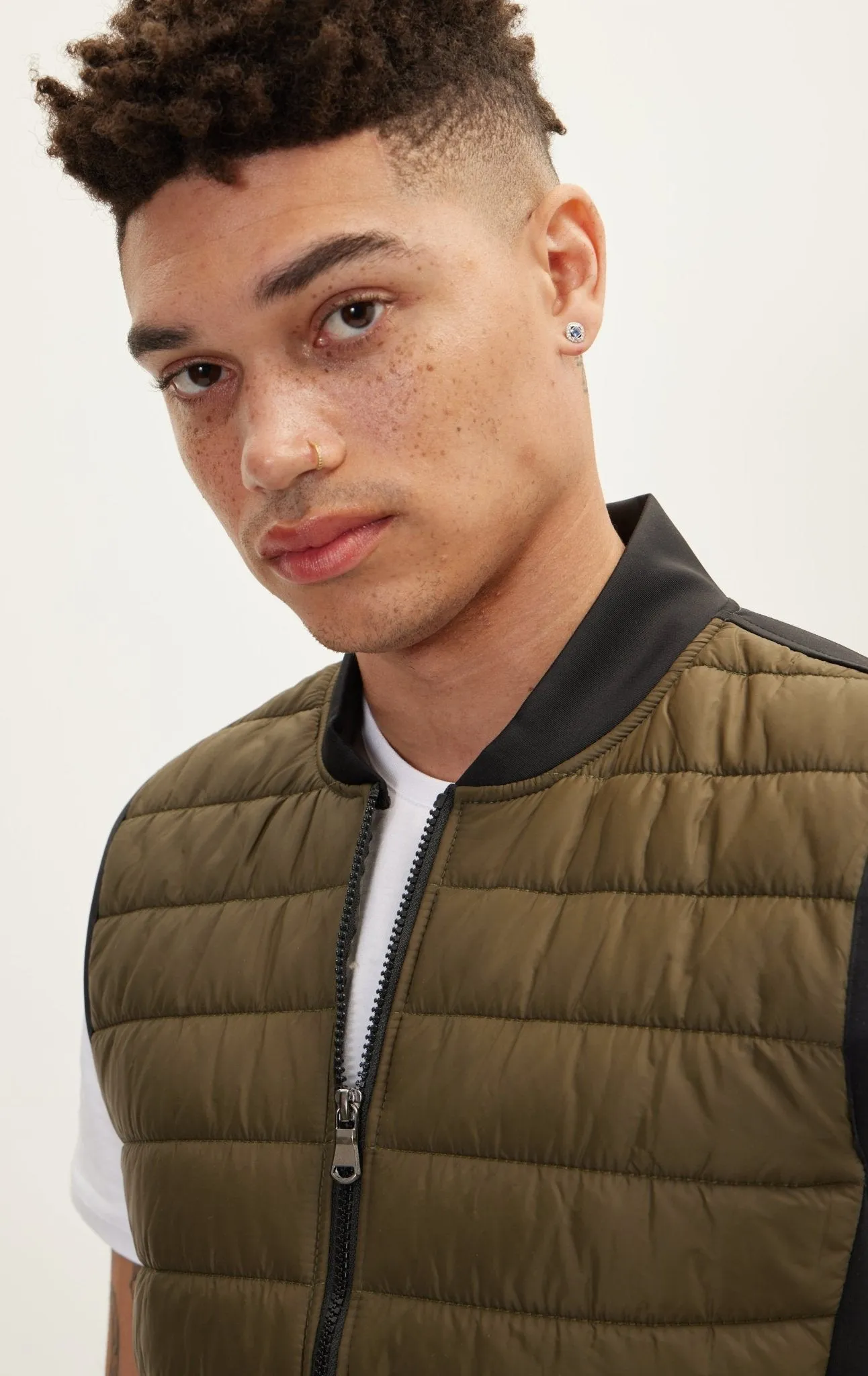 Lightweight Puffer Vest - Khaki