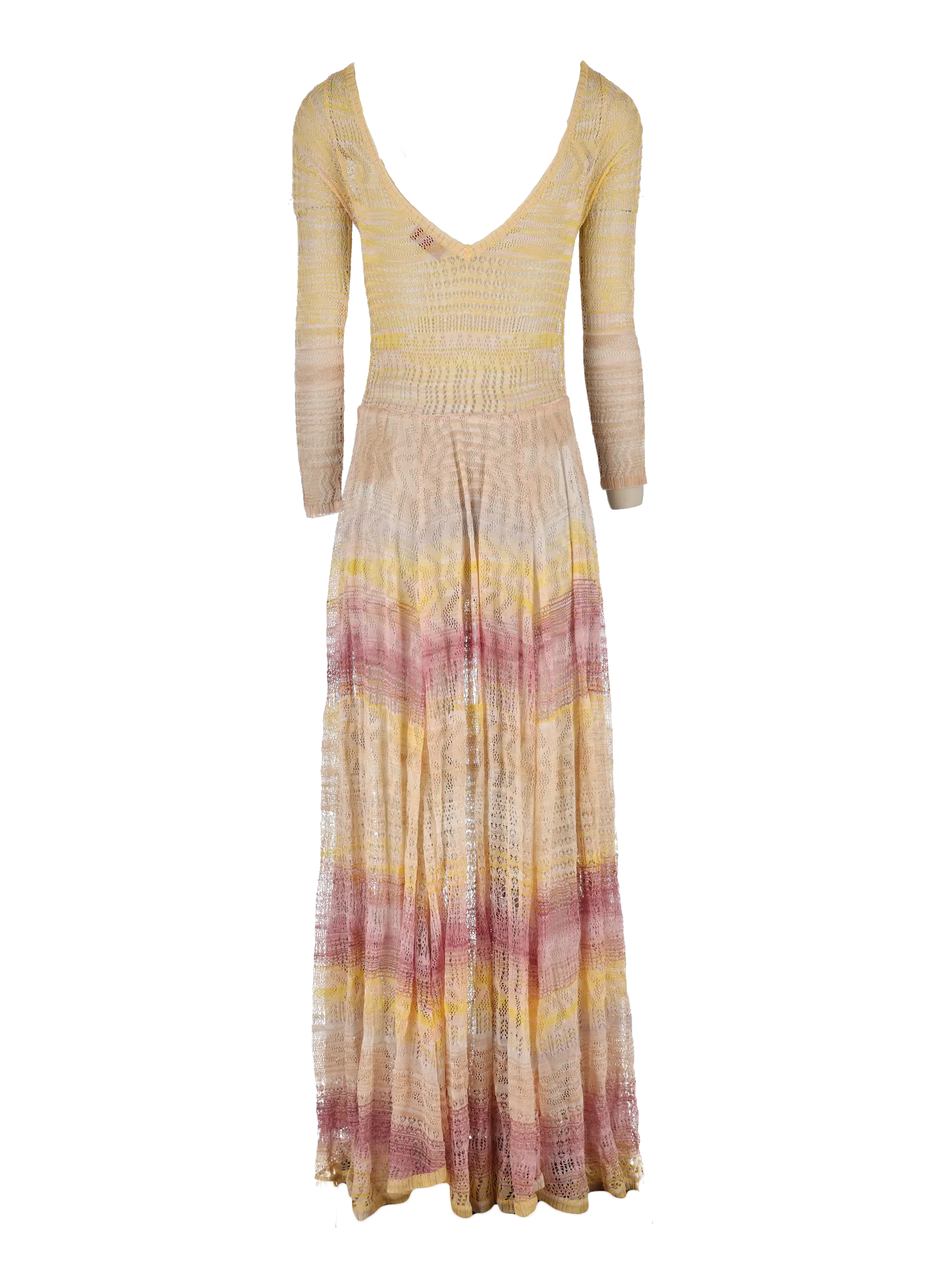 open-knit maxi dress
