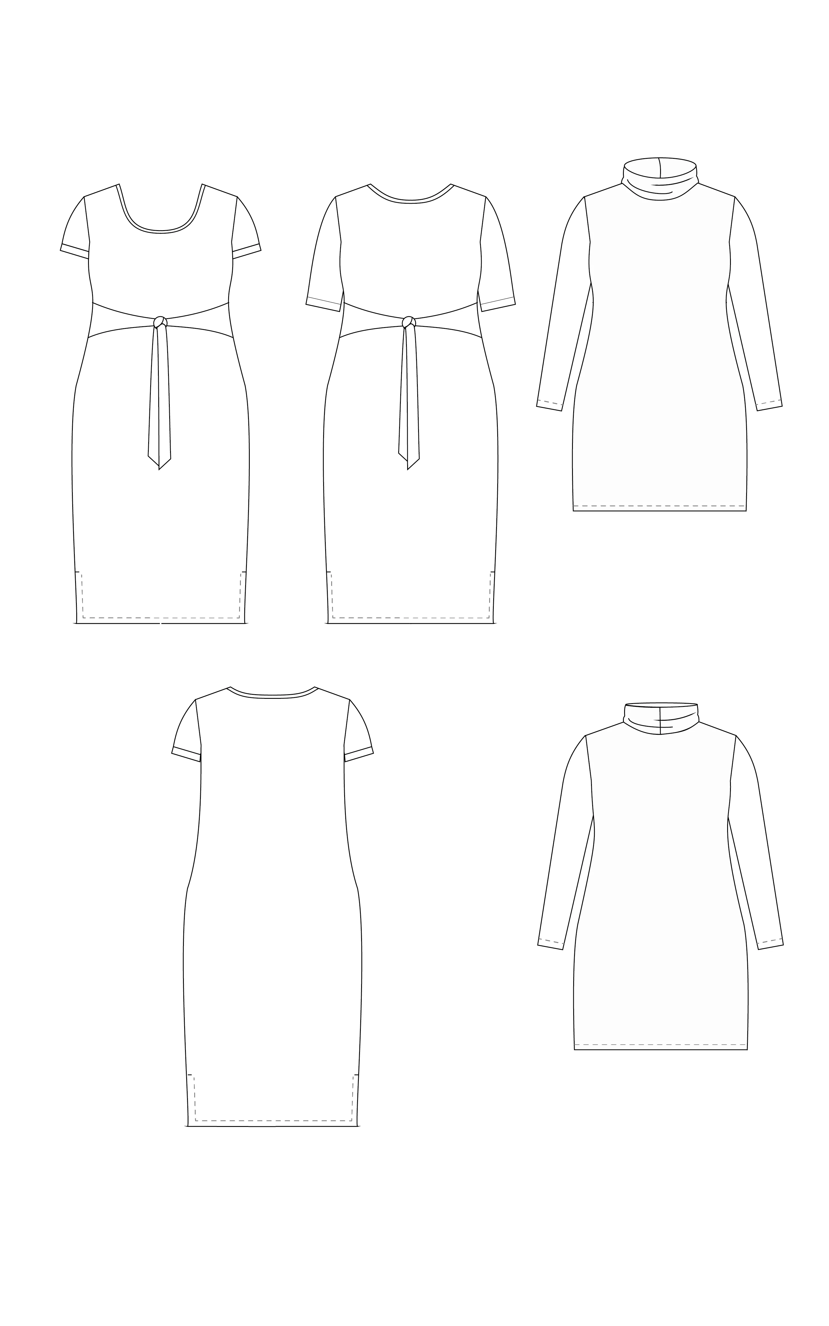 Pembroke Dress & Tunic 12-28 printed pattern: Wholesale