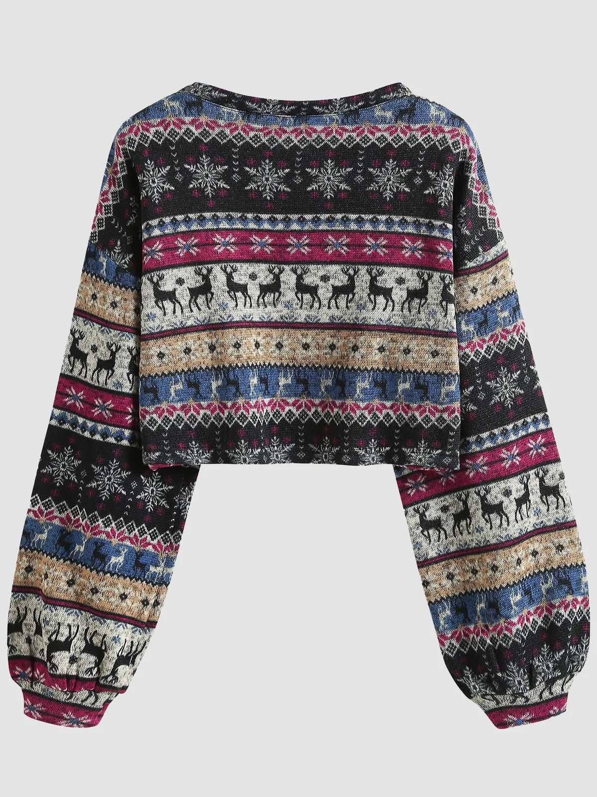 Tribal Pattern Knit Sweater