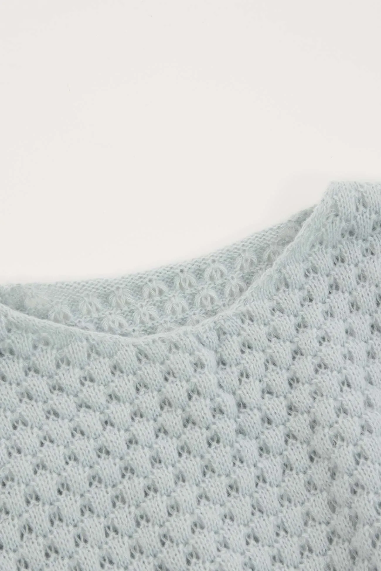 U Neck Cinched Waist Knitted Mini Dress